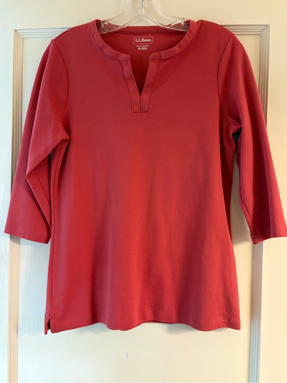 Women's L.L.Bean Tee, Three-Quarter-Sleeve Splitneck Tunic